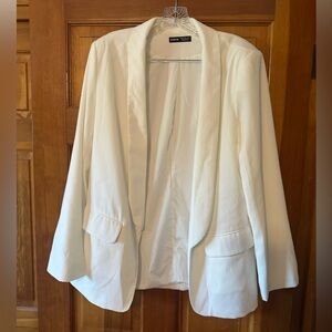 SHEIN Oversized White Blazer